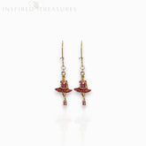Ballerina Charm Gold-Toned - Earrings